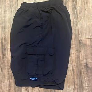 LL Bean Mens swim shorts black size XXL